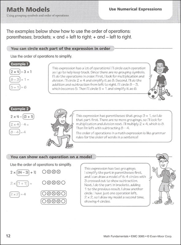 Math Fundamentals Grade 5 Evan Moor 9781629383316