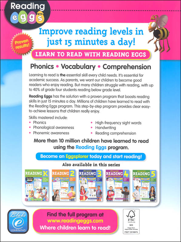 Reading Eggs Reading Workbook Grade 1 Blake eLearning 9781742153421