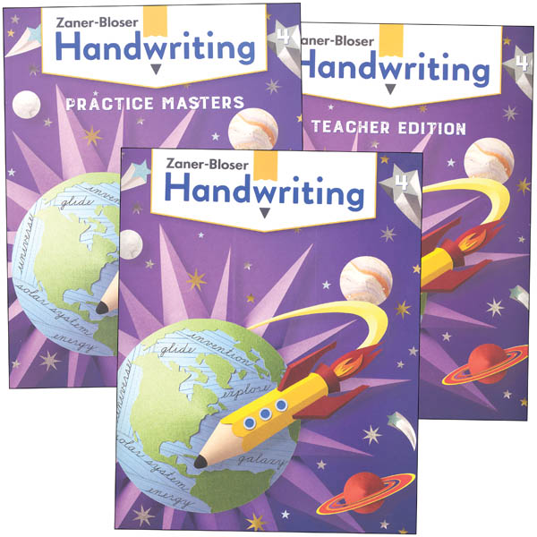 Zaner-Bloser Handwriting Grade 4 Homeschool Bundle - Student Edition ...