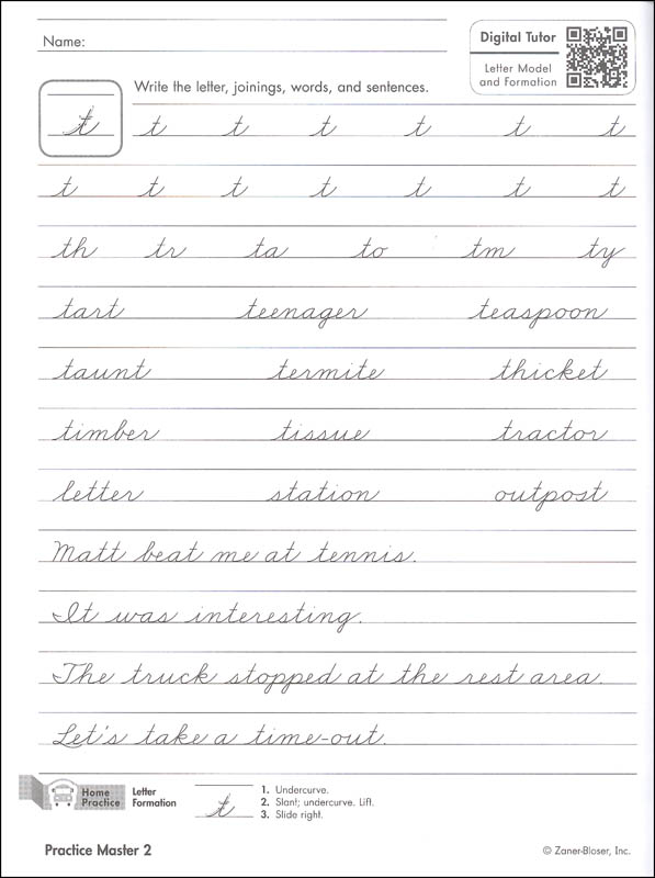 Zaner-Bloser Handwriting Grade 5 Homeschool Bundle - Student Edition ...