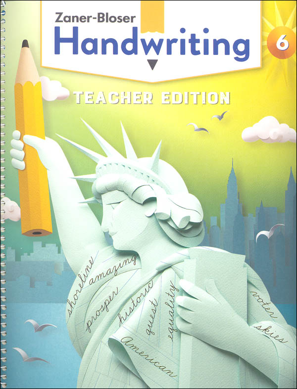 ZanerBloser Handwriting Grade 6 Home School Bundle Student Edition/Teacher Edition (2020
