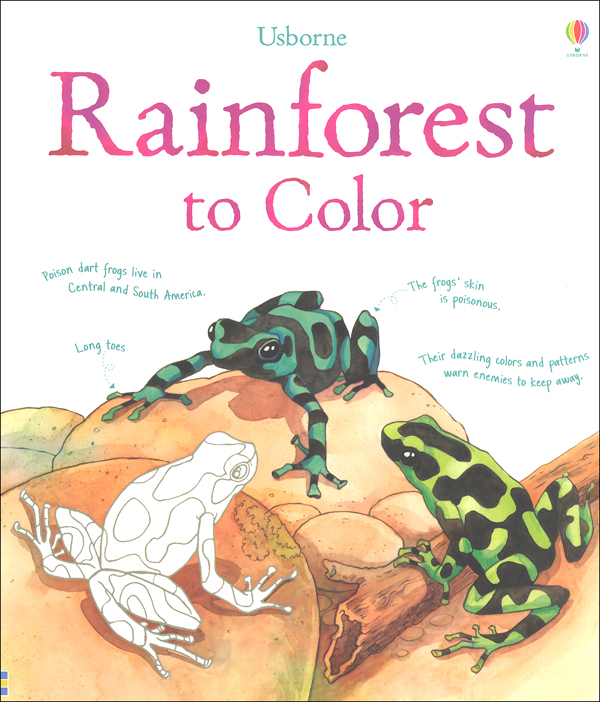 Rainforest to Color Coloring Book EDC / Usborne 9780794533069