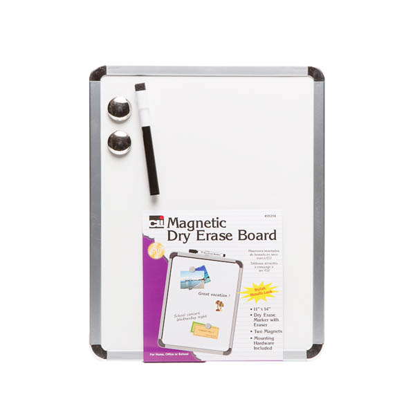 Magnetic Whiteboard with Silver Frame (11" x 14")