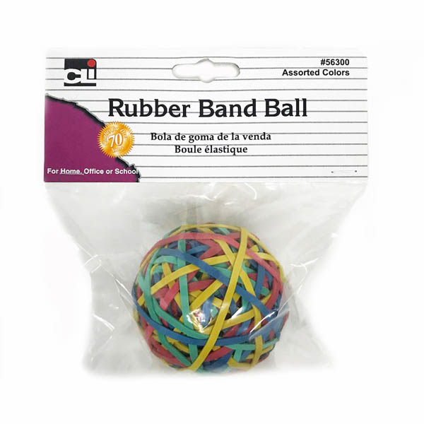 Rubber Band Ball (2.95" x 0.125") assorted colors Charles Leonard