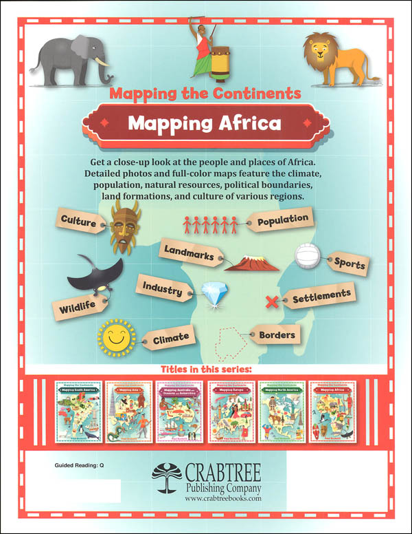 Mapping Africa (Mapping the Continents)  Crabtree Publishing Company  9780778726180