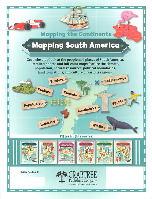 Mapping South America (Mapping the Continents)  Crabtree Publishing Company  9780778726234