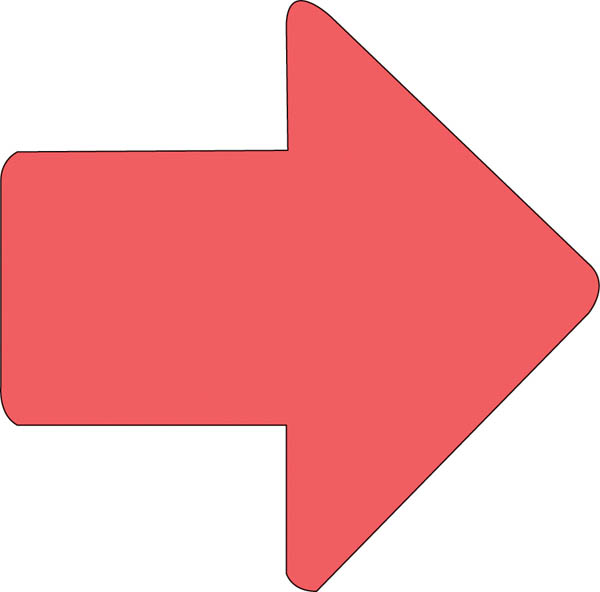 Sticky Shape Notepad Arrow Shapes, Etc.