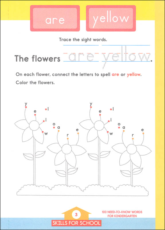 100 Need-to-Know Words for Kindergarten (Skills for School) | Brighter
