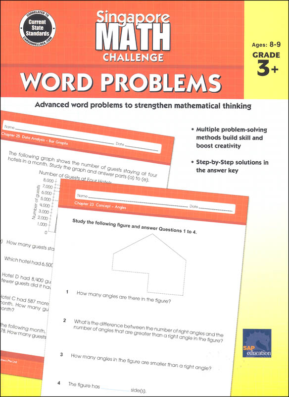 Singapore Math Challenge: Word Problems Grades 3+