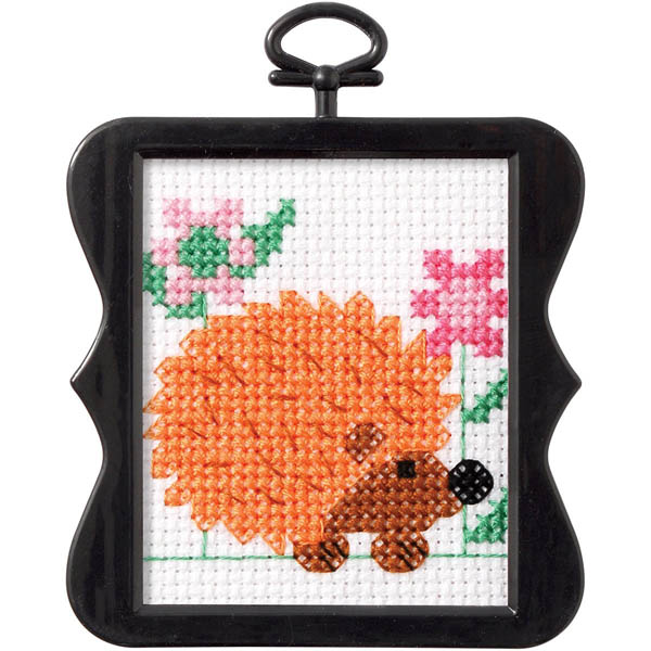 Beginner Mini Stitchery Kit Hedgehog Bucilla
