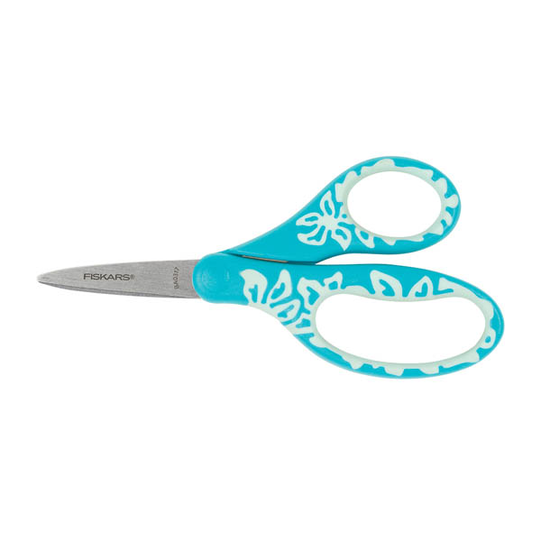 Fiskars for Kids LeftHanded Softgrip PointedTip Scissors (Assorted