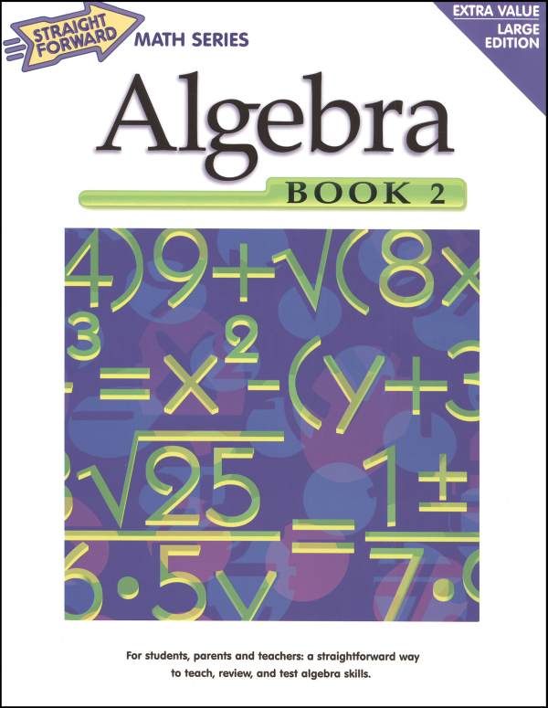 Algebra Book 2 (Straight Forward Math) | Garlic Press | 9781930820050