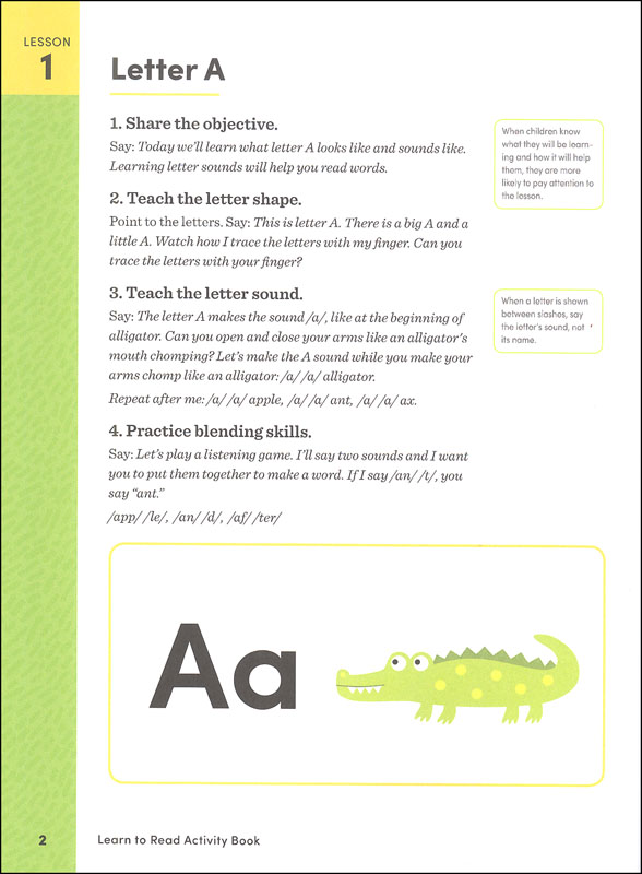 Learn to Read Activity Book | Zephyros Press | 9781939754523