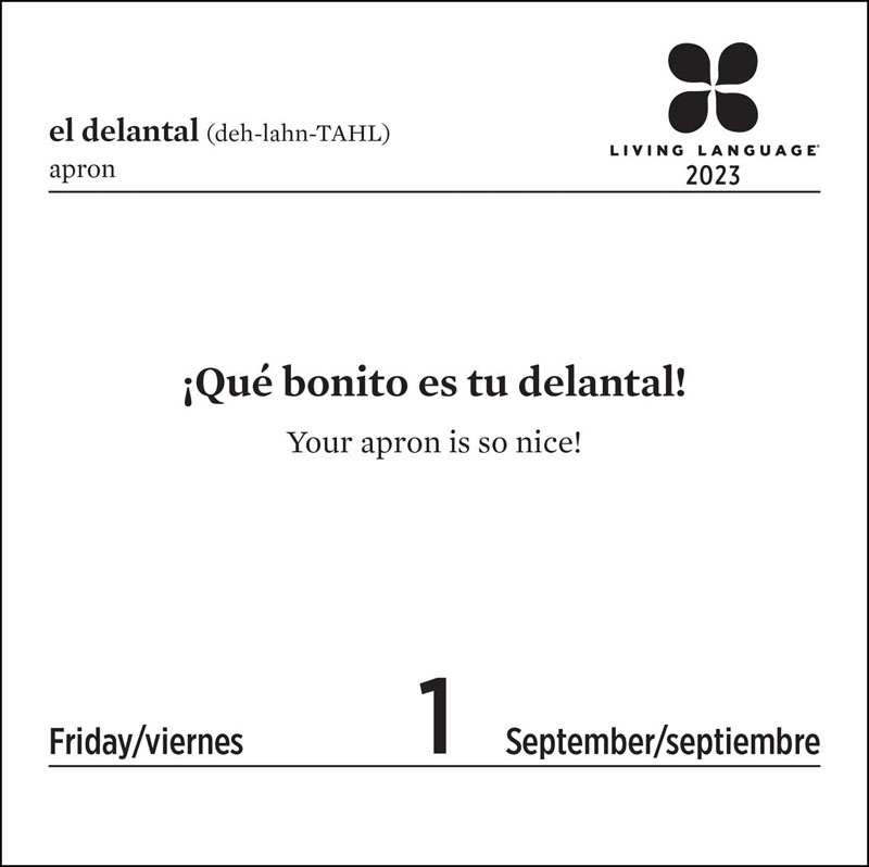 Living Language Spanish 2023 DaytoDay Calendar Andrews & McNeel