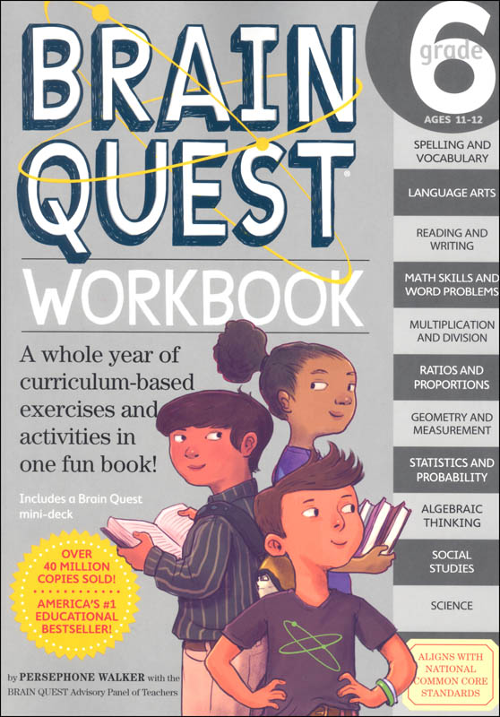Brain Quest Workbook Grade 6 | Workman Publishing Company | 9780761182436