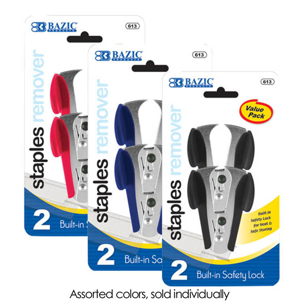 Staple Removers with Safety Lock (2/Pack)