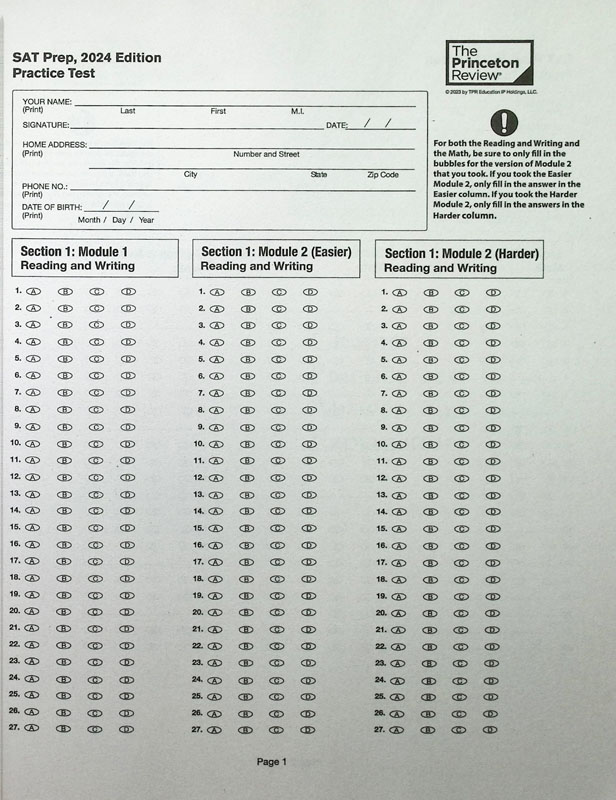 Princeton Review SAT Prep 2024 Princeton Review 9780593516898