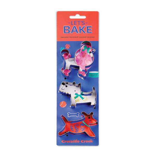 Let's Bake Cookie Cutters Dogs Crocodile Creek