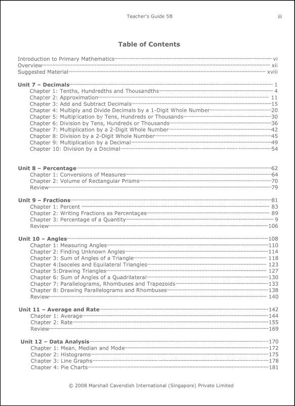 Primary Mathematics Teacher S Guide 5b Standards Edition Marshall Cavendish