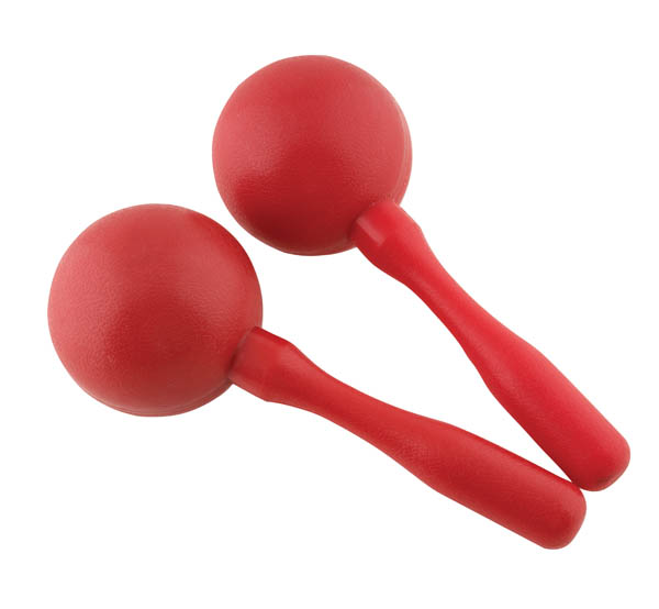 Red Plastic Maracas (3