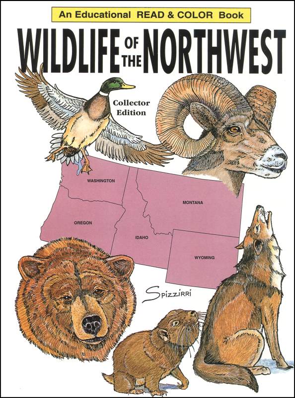 Wildlife of the Northwest Coloring Book