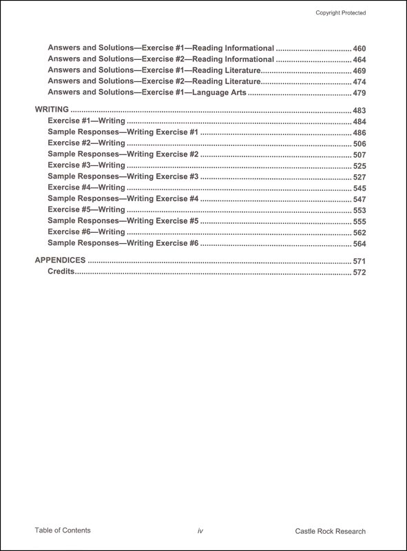 Common Core English Language Arts Grade 9 (SOLARO Study Guide) Castle