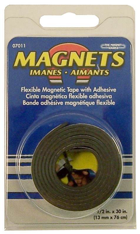 Flexible Magnet Tape 1/2" x 30" Roll