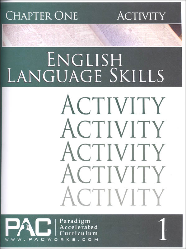English I: Language Skills Chapter 1 Activities