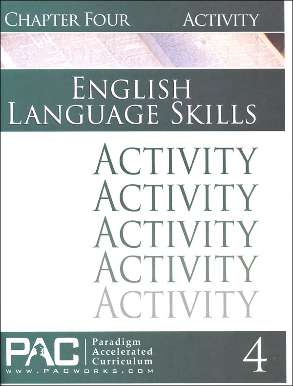 English I: Language Skills Chapter 4 Activities
