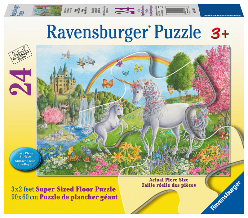 Prancing Unicorns Children's Floor Puzzle (24 piece)