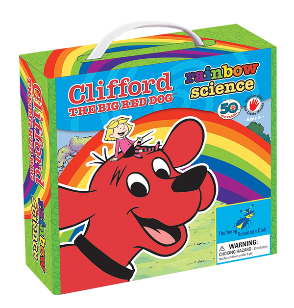 **NEW Young Scientist Club Clifford The Big Red Dog Rainbow Science Kit Ages 3+ 