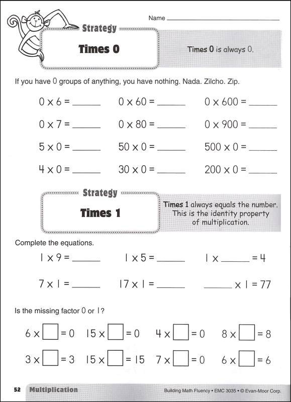 building math fluency grade 3 evan moor 9781596732582