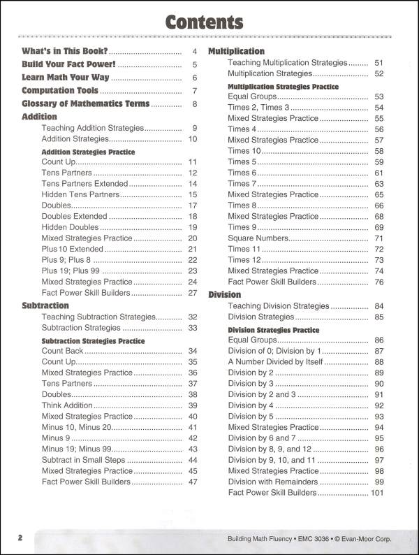 Building Math Fluency Grades 4-6+ | Evan-Moor | 9781596732810