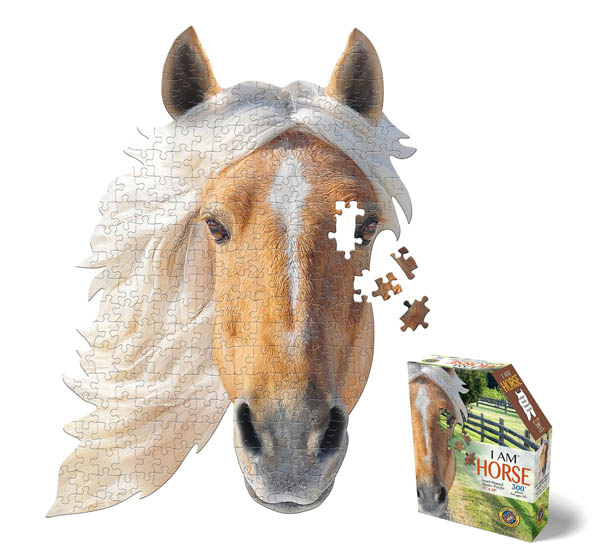 300 Piece Animal Head Puzzle Madd Capp I Am Cougar Jigsaw Puzzle