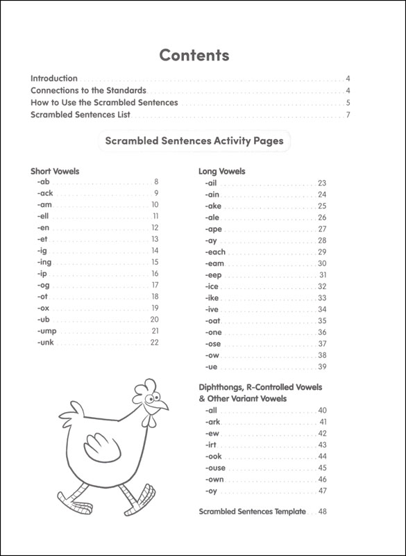 Scrambled Sentences: Word Families | Scholastic Teaching Resources