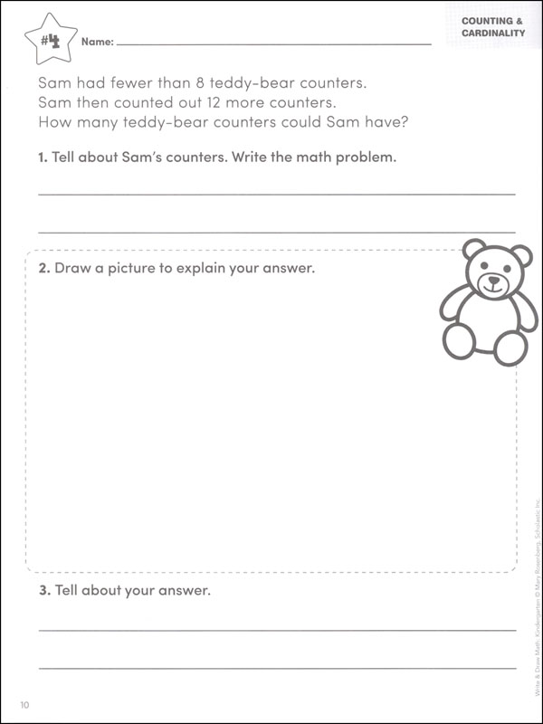 Write & Draw Math - Kindergarten | Scholastic Teaching Resources