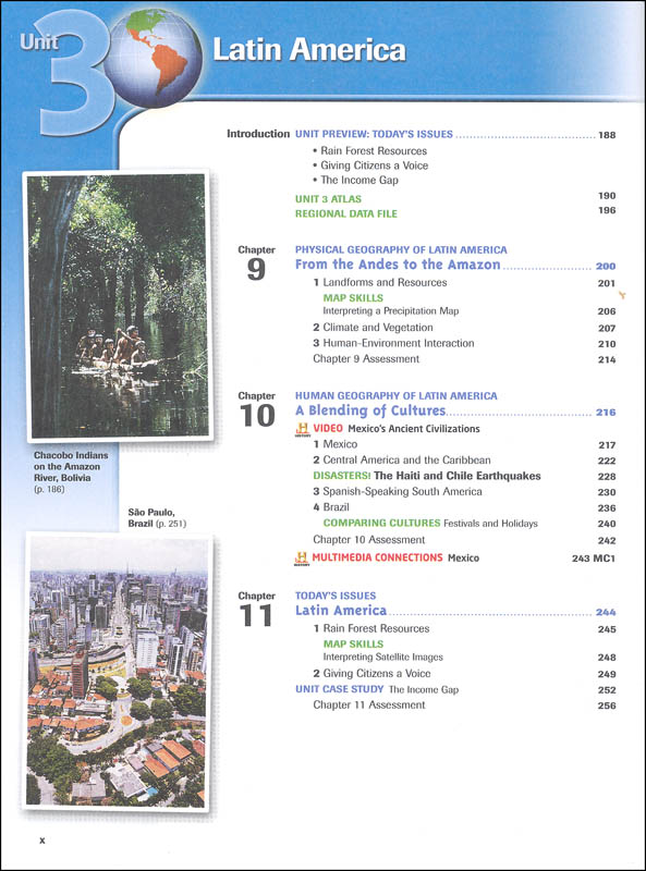 HMH Social Studies Global Geography Homeschool Package Grade 912