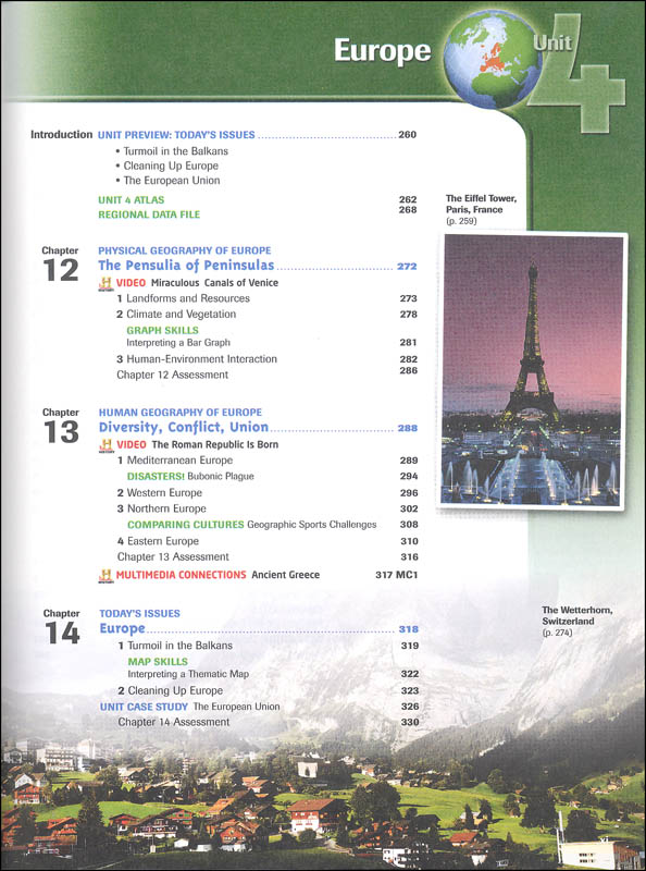 HMH Social Studies Global Geography Homeschool Package Grade 912