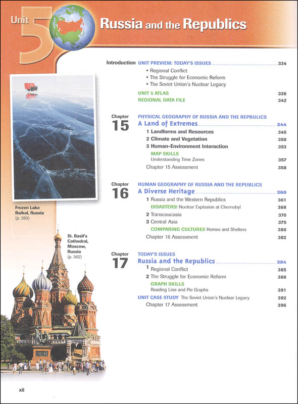 HMH Social Studies Global Geography Homeschool Package Grade 912