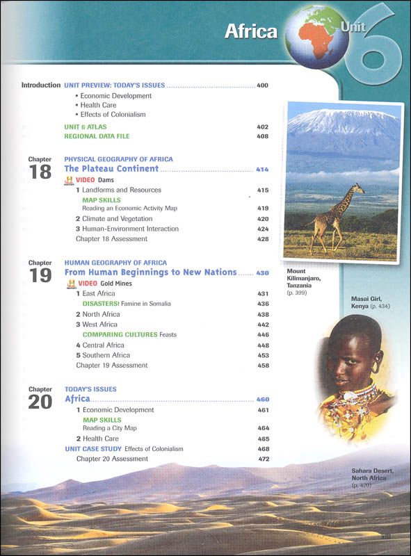 HMH Social Studies Global Geography Homeschool Package Grade 912