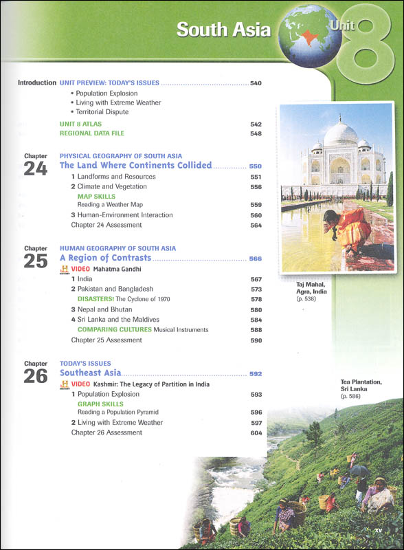 HMH Social Studies Global Geography Homeschool Package Grade 912