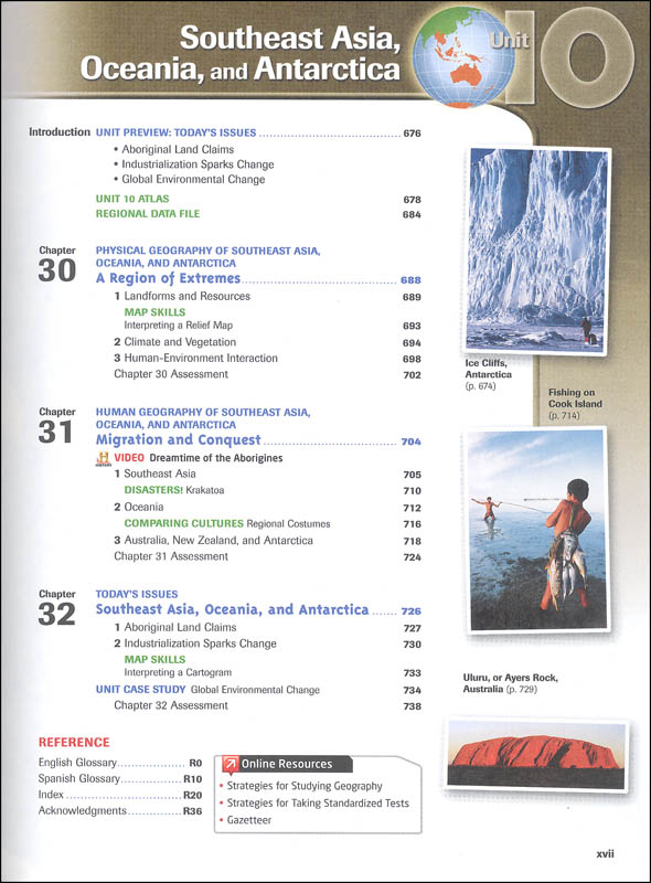 HMH Social Studies Global Geography Homeschool Package Grade 912