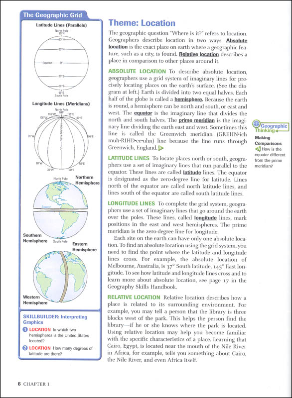HMH Social Studies Global Geography Homeschool Package Grade 912