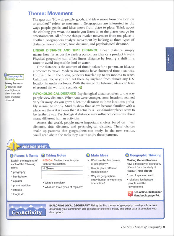 HMH Social Studies Global Geography Homeschool Package Grade 912