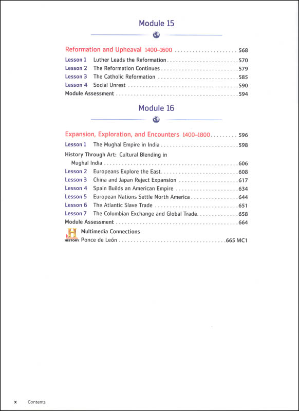 HMH Social Studies World History Homeschool Package Grade 912