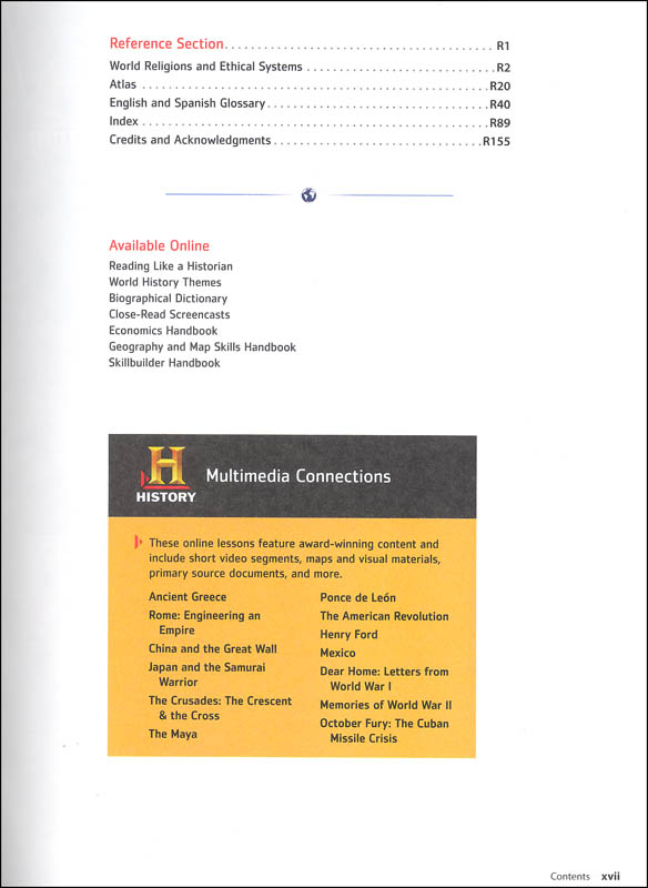 HMH Social Studies World History Homeschool Package Grade 912