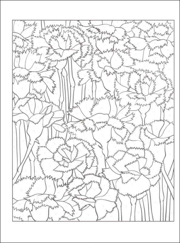 Floral Design Color by Number (Creative Haven) Dover Publications