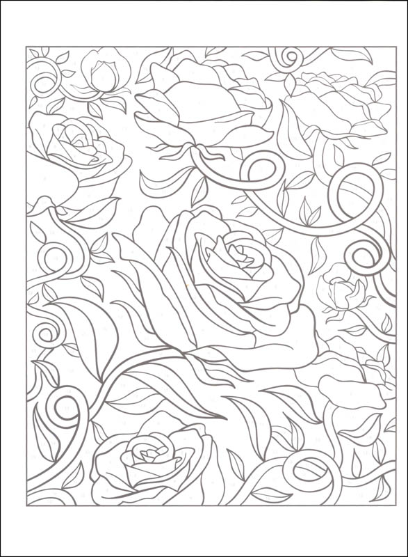 Floral Design Color by Number (Creative Haven) | Dover Publications