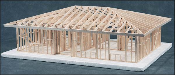House Framing Kit - 2-Bedroom Hip Roof Kit