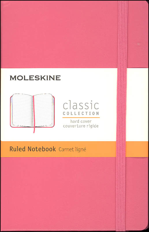 Classic Daisy Pink Hardcover Pocket Notebook Ruled Moleskine